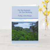 Voor mijn man op je verjaardag kaart (Gele Bloem)