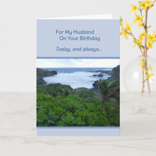 Voor mijn man op je verjaardag kaart (Gele Bloem)