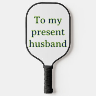 Voor mijn man trouwdag jubileum voeg naam datum to pickleball paddle