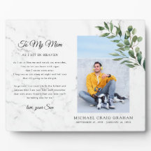 Voor mijn moeder | Aandenken groen herdenkingsfoto