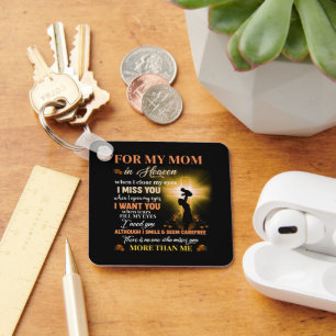Voor mijn moeder in de hemel, Memorial Day Gift fo Sleutelhanger