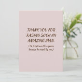 Voor mijn moeder in de wet feestdagenkaart (Staand voorkant)