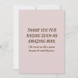 Voor mijn moeder in de wet feestdagenkaart