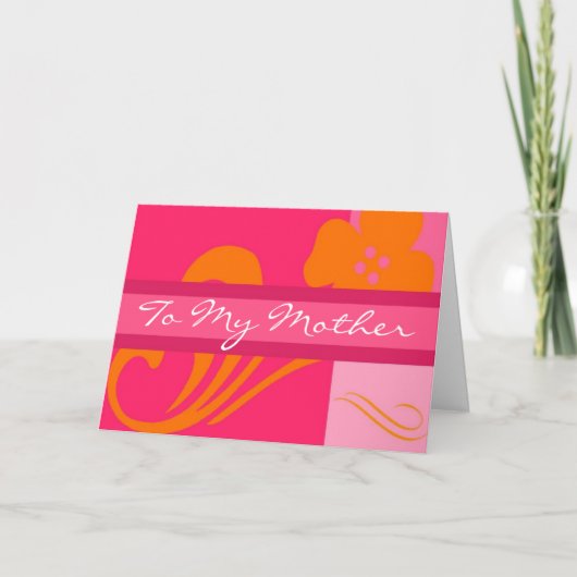 Voor mijn moeder kaart (Voorkant)