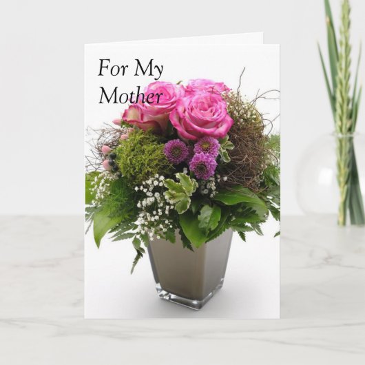 Voor mijn moeder. kaart (Voorkant)