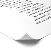 Voor mijn moeder, Moederdag gedicht Poster (Hoek)