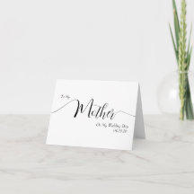 Voor mijn moeder op mijn trouwdag Elegant schrift