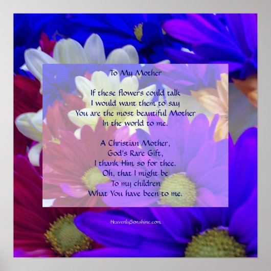 Voor mijn moeder poster (Voorkant)