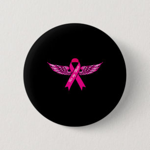 Voor mijn moeder roze wingerziekte ronde button 5,7 cm