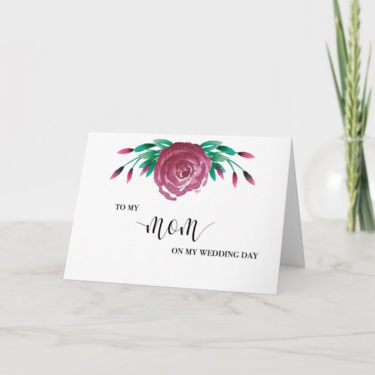 Voor mijn moeder trouwdag Kaart (Voorkant)