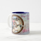 Voor mijn moeder tweekleurige koffiemok (Voorkant links)