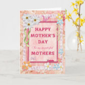 Voor mijn moeders Moederdag kaart (Gele Bloem)