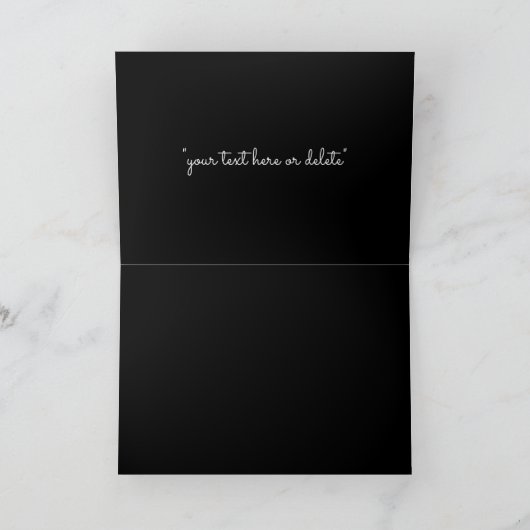 "VOOR MIJN MOM" | Roze en Zwarte Trouwkaart Kaart (Binnen)