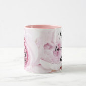 Voor mijn mooie bride  in roze Rose Floral Mok (Midden)
