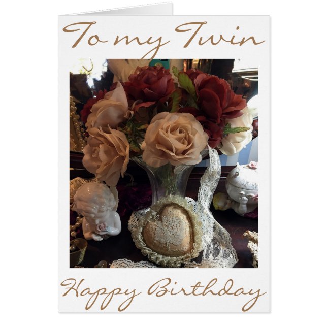 VOOR MIJN MOOIE TWIN OP UW BIRTHDAAG (Voorkant)