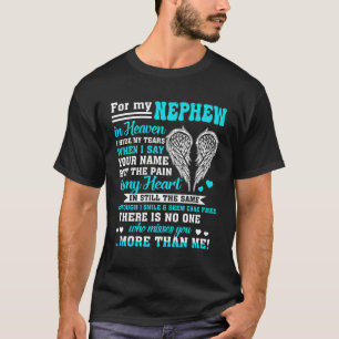 Voor mijn neefje in de hemel Oom en tante gemiste T-shirt
