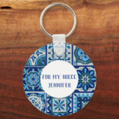 Voor mijn neefje van 15e verjaardag Azulejo Sleutelhanger (Voorkant)