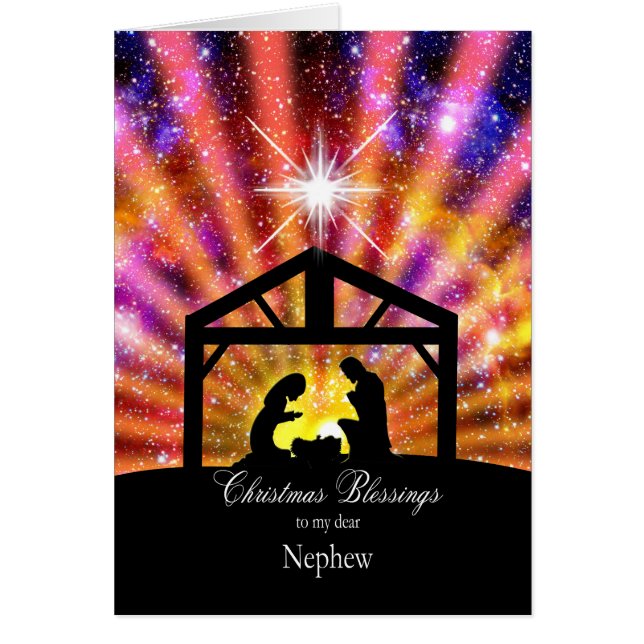 Voor mijn neefje, zonsonderende kerst (Voorkant)