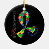 Voor mijn Nephews autisme Keramisch Ornament (Achterkant)