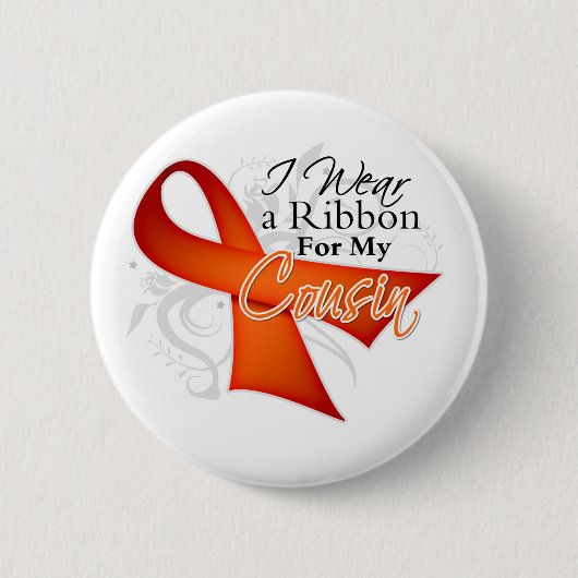Voor mijn nicht - Leukemie Ribbon Ronde Button 5,7 Cm (Voorkant)