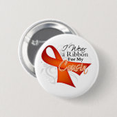 Voor mijn nicht - Leukemie Ribbon Ronde Button 5,7 Cm (Voorkant /achterkant)
