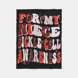 Voor mijn nichtje Sickle Cell Awareness World Sick Fleece Deken