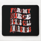 Voor mijn nichtje Sickle Cell Awareness World Sick Muismat (Voorkant)
