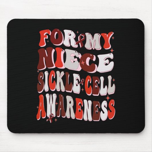 Voor mijn nichtje Sickle Cell Awareness World Sick Muismat (Voorkant)