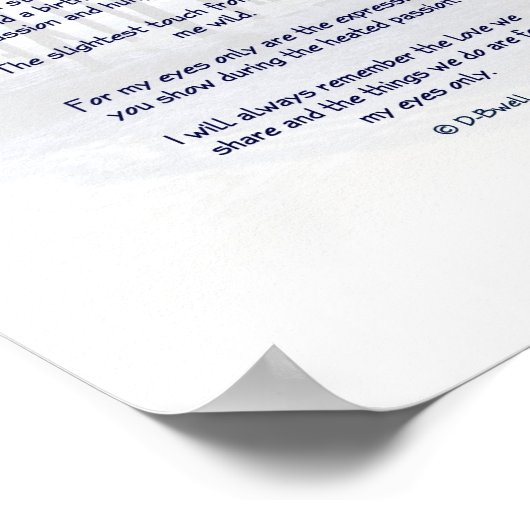 Voor mijn ogen, watermerk poster (Hoek)