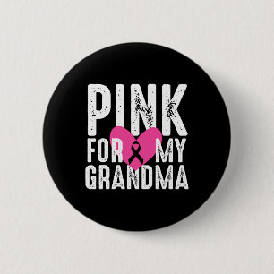 Voor mijn oma Borstkanker Bewustzijn Familie Ronde Button 5,7 Cm
