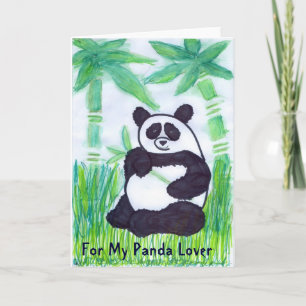 Voor mijn Panda Lover- Wenskaart Kaart