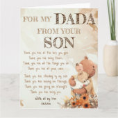 Voor mijn papa Vaderdag wenskaart Kaart (Voorkant)