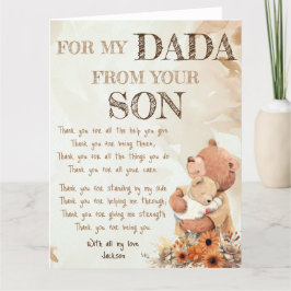 Voor mijn papa Vaderdag wenskaart Kaart