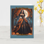 Voor mijn prinses op Halloween Kaart (Gele Bloem)
