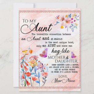 Voor mijn tante Gift, vlindervloed van nicht