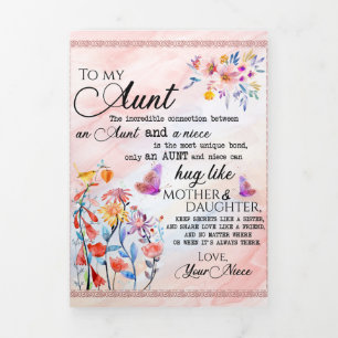 Voor mijn tante Gift, vlindervloed van nicht Drieluik Aankondiging