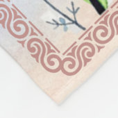 Voor mijn tante Gift, vlindervloed van nicht Fleece Deken (Hoek)