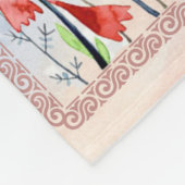 Voor mijn tante Gift, vlindervloed van nicht Fleece Deken (Hoek)