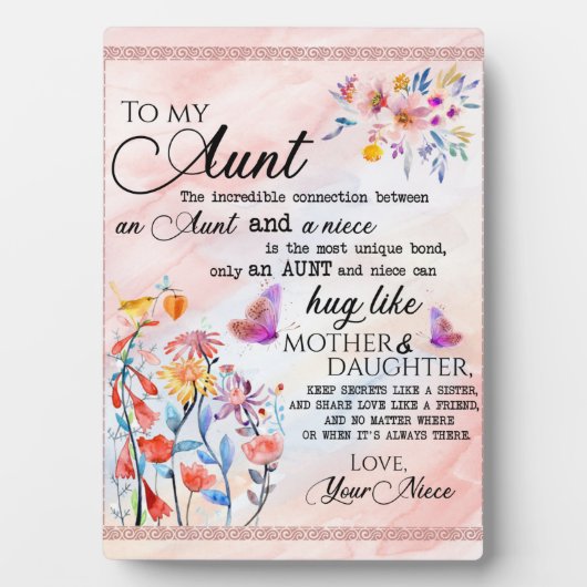 Voor mijn tante Gift, vlindervloed van nicht Fotoplaat (voorkant)