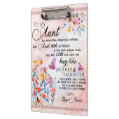 Voor mijn tante Gift, vlindervloed van nicht Klembord (Links)