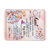 Voor mijn tante Gift, vlindervloed van nicht Magneet (Horizontaal)