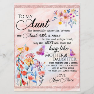 Voor mijn tante Gift, vlindervloed van nicht Menu