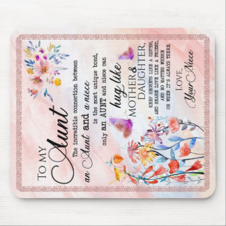 Voor mijn tante Gift, vlindervloed van nicht Muismat