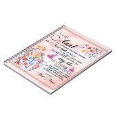 Voor mijn tante Gift, vlindervloed van nicht Notitieboek (Linkerzijde)