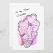 Voor mijn tas met snoepgoed voor Valentijn Feestdagenkaart (Voorkant / Achterkant)