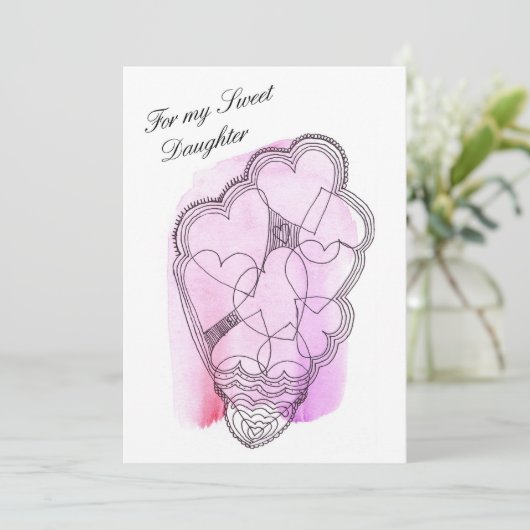 Voor mijn tas met snoepgoed voor Valentijn Feestdagenkaart (Staand voorkant)