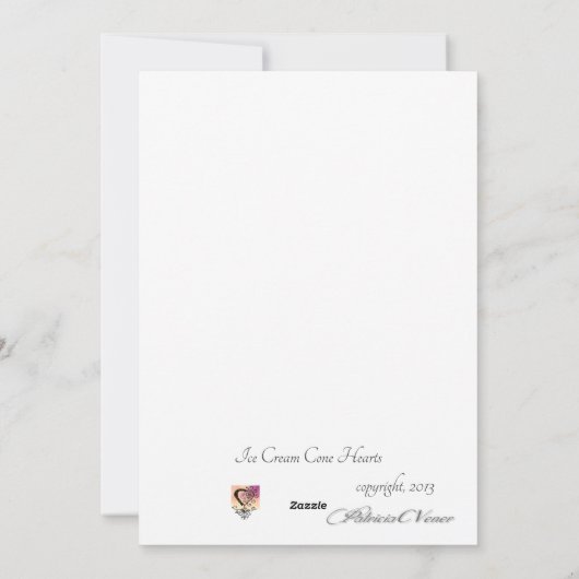 Voor mijn tas met snoepgoed voor Valentijn Feestdagenkaart (Achterkant)