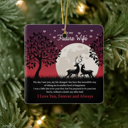 Voor mijn toekomstige vrouw keramisch ornament (Boom)