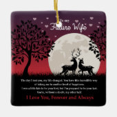 Voor mijn toekomstige vrouw keramisch ornament (Voorkant)