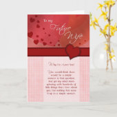 Voor mijn toekomstige vrouw Waarom hou ik van je? Kaart (Gele Bloem)